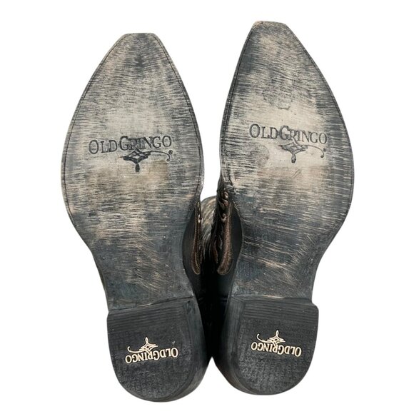 NWOB Old Gringo Dulce Calavera Skull Embroidered Leather Cowboy Boots - Picture 8 of 9